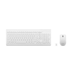 Комплект- Lenovo 510 Wireless Combo Keyboard & Mouse (White) - US English
